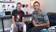 Jordan Thomas Tops Jaden Bentley with His Massive Cock in Intense Blowjob Session