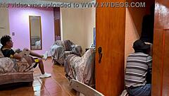 Double penetration sex for tied up lesbian in domination fetish