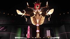 Ryo explores the red robin lounge with a machine table.