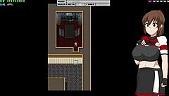 garota levanta a camisa na aula e mostra os peitos grandes enquanto assiste