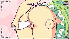 Futanari Hentai Game Ep 1 Features Shemale Cum as Special Sauce in Restaurant Scene