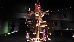 Ryo explores the red robin lounge with a machine table.