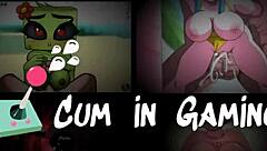 Futanari Hentai Game Ep 1 Features Shemale Cum as Special Sauce in Restaurant Scene