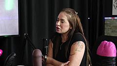 Francis Simas in sheer red lingerie dominates with anal and blowjob