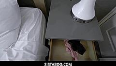 Oh no, the pervy stepbrother got caught sniffing his stepsister's panties!