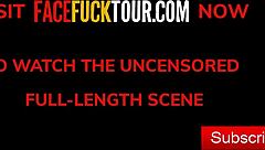 Redhead Latina Swallows Cum in Mouth After Rough Sloppy Throat Fuck