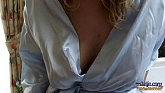 Fat plumber pounds skinny blonde teen doggystyle