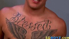 behind the scenes, twink amateur gets blowjob and bareback anal