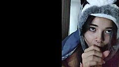 she can't see me wanting to suck the young submissive white moon