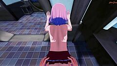 sakura swallows cum, then pov fucked doggystyle