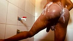 Bathing while my step sister fucks in the next room!