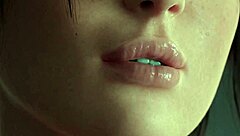 a gentle blowjob led to more in this 3d animation with lara