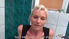 Mature Maid Pays with Pretty Cunt for Indecent Exposure