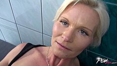 Mature Maid Pays with Pretty Cunt for Indecent Exposure