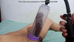 sucking cock with pump for orgasm