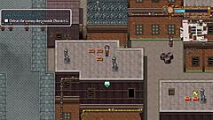 Detective girl fights giant robot