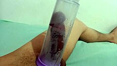 sucking cock with pump for orgasm