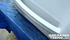 Hot Teen Asks For Anal Sex And Gets Creampied Outdoors