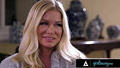 Girlsway recovering milf has passionate rough sex with lovely stepbae to help her memory