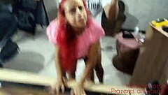 Gozando Dentro do Cu da Magrinha Menstruada