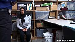 Shoplyfter Muslim Ella Knox Shows Massive Tits and Hairy Pussy