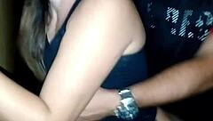 Brazilian hotwife Bruna Silva bangs at friend's party house.