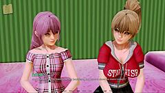 harem hotel 62 with anime game action