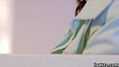 Amateur teen rides dick after caught stealing in shop