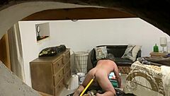 Peeping Tom Watches Intense Gay Fucking