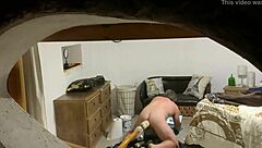 Peeping Tom Watches Intense Gay Fucking