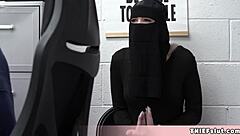 i can’t believe this cute muslim chick hid stolen stuff under her clothes