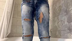 Steamy Shower Soaks Clothes in Wet Fetish Display