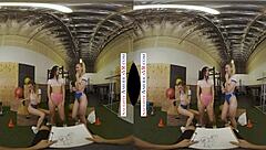 naughty america stars aiden ashley, jazmin luv, and lily larimar tease their personal trainer with a wild foursome