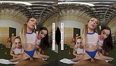 naughty america stars aiden ashley, jazmin luv, and lily larimar tease their personal trainer with a wild foursome