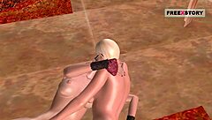 3D Lesbian Foreplay Fun