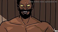 The vampire queen is dominated by a big black cock in this hentai