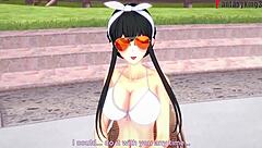 yor forger in bikini at pool sex pov