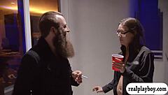 Swingers indulge in intense orgy with blowjobs in the red room