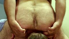 Whiny bitch endures face sitting and farting from maledom