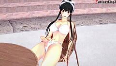 yor forger in bikini at pool sex pov