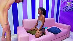 Two Horny Latinas Deliver Mind-Blowing Deepthroat On Massive Cock