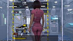 Shy Emo Girl In Space Needs Help With Her Huge Tits