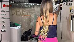 i hired hot blonde maid with tight shorts