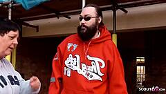 i seduced the redhead cougar for double vaginal sex threesome with huge tits