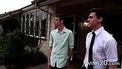 two boys engage in fucking with big cocks