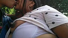 Pair of Colombians Enjoy Mutual Pleasure in Public Park