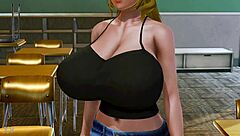 uhh, dragon maid lucoa's huge tits bounce in game