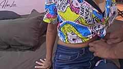 My hot neighbor craves my big dick in her bedroom. She begs for a wild ride.