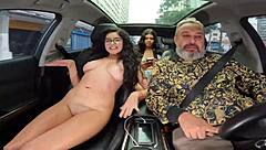 Novinha Safada Andry Silva Strips In Car, Drives Crowd Wild