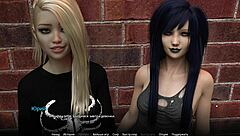 Ebony slut with sexy tits cums in pussy during bathing!